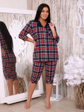 Костюм 1130-К синий (кулирка) ТОЛЬКО РАЗМЕРНЫМ РЯДОМ